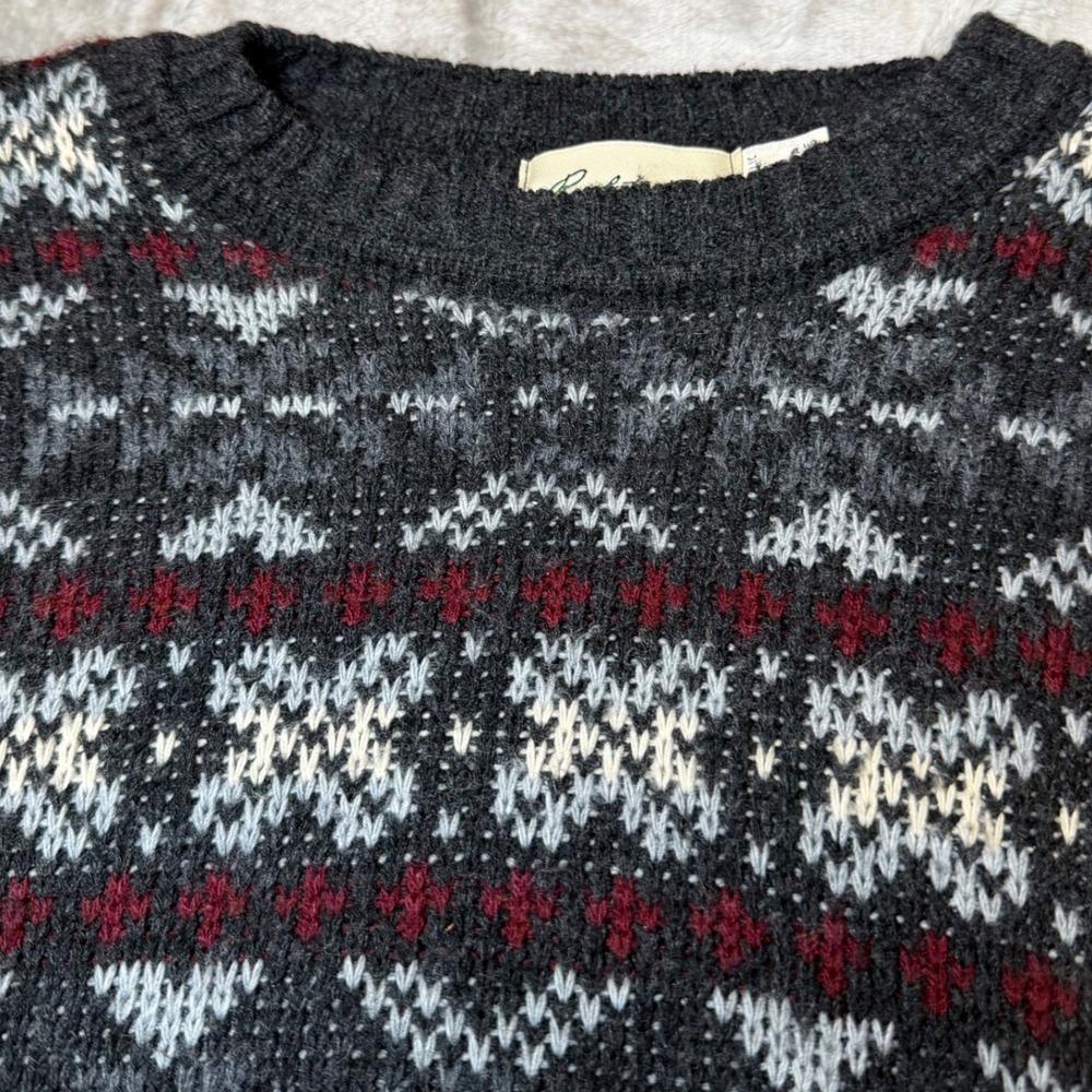 Vintage Resiste Bay Mens Size XXL Fair Isle Nordic Sweater Made USA Heavy Knit - Picture 6 of 12